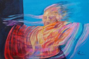 Ana María Ríos - Entre el viento y la Chamana (Serie “Pintura estroboscópica”)