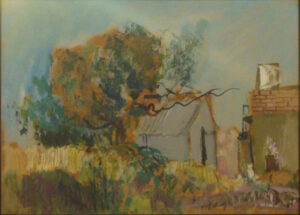 Lote 44 Raúl Soldi  “Paisaje de Tres Arroyos”