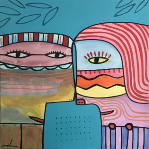 Lote 49 Milo Lockett  “Caras” // SUBASTADA