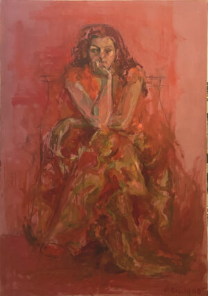 Lote 25 - Paula Cecchi -“Mujer sentada”