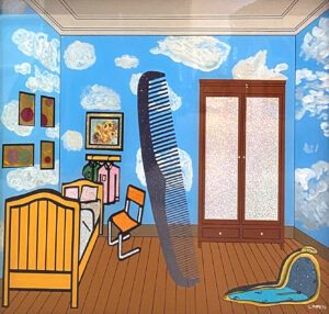 Lote 38 - Benito Laren - “Dalí Magritte Sali del cuarto de Van Gogh”