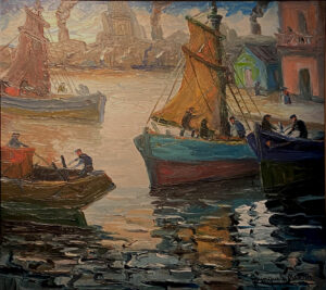 Lote 33 - Benito Quinquela Martín - "Rincón de La boca" // SUBASTADA