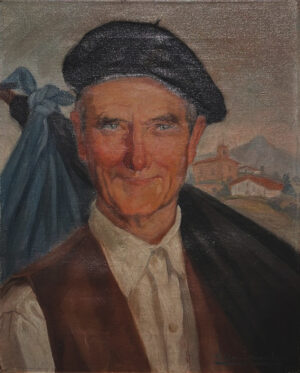 Lote 23 - Mauricio Flores Kaperotxipi	 "Retrato Vasco" // SUBASTADA