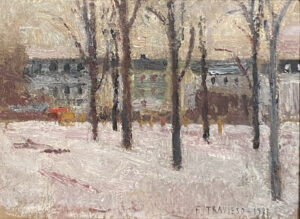 Lote 29 - Francisco Travieso - Paisaje con Nieve
