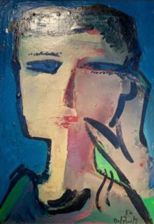 Lote 42 - Juan Del Prete	 "Pensativa