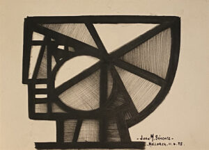 Lote 58  Juan Manuel Sanchez - "Perfil" - SUBASTADA