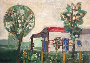 Lote 9 -Hugo Irureta 	 "Paisaje de la Isla Maciel"