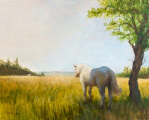 Lote 67 - Javier Silveyra - “Percherón al sol” - SUBASTADA