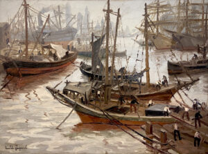 Lote 32.	Osvaldo Imperiale - “Dia gris en la boca del riachuelo”