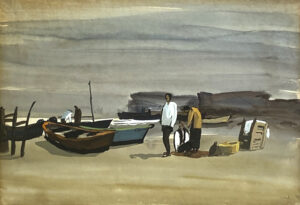 Lote 42 - Carlos Uriarte - "Pescadores" // SUBASTADA