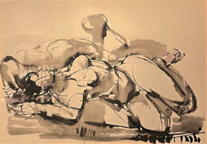 Lote 28 - Juan Carlos Castagnino - "Mujer recostada"
