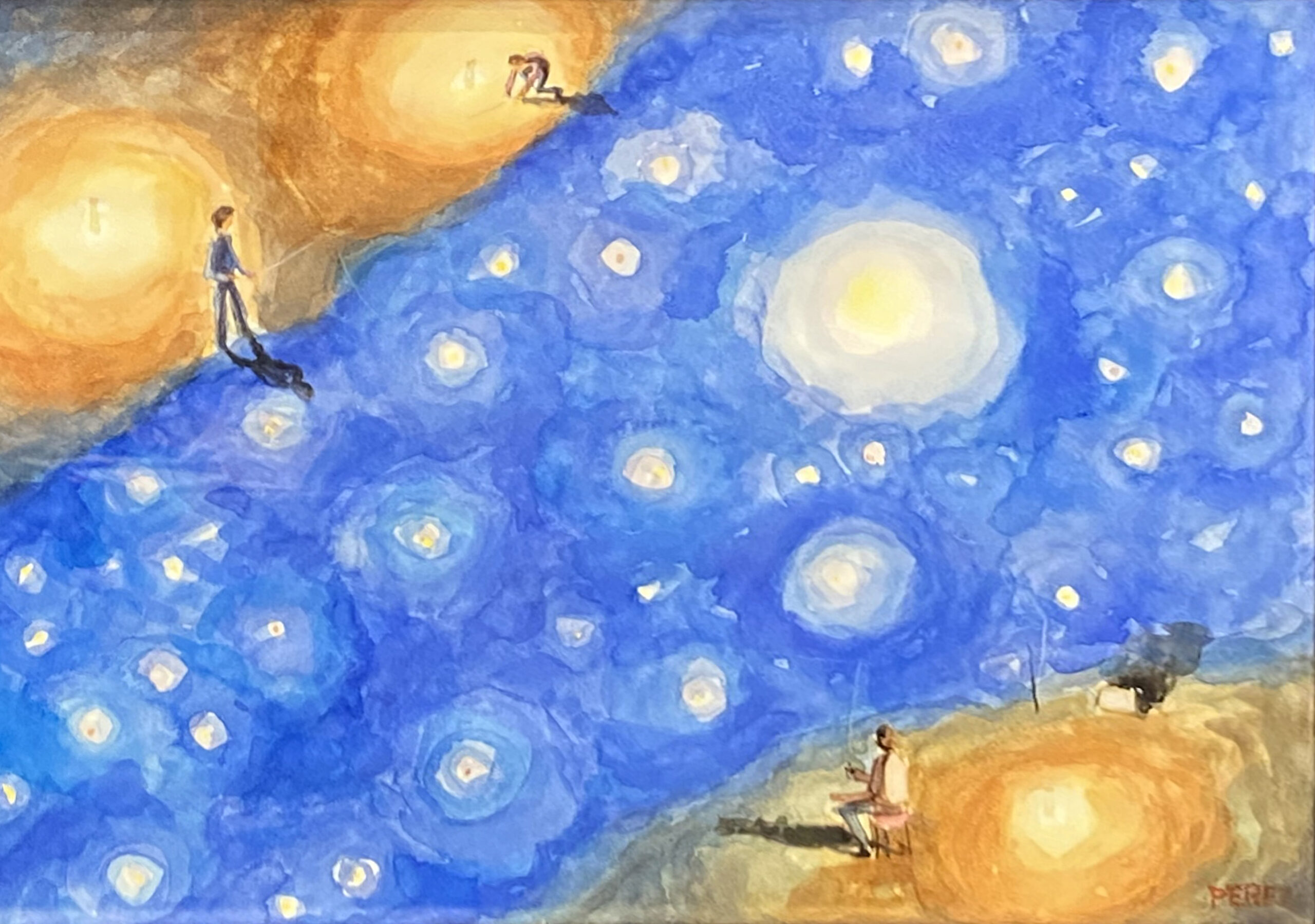 Lote 35. Mario Pérez - “Pescando en el Rio”