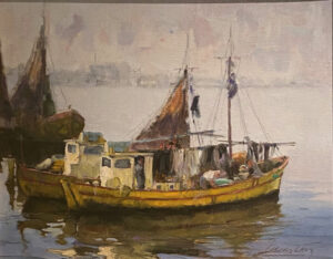 Lote 38 - Oscar Vaz - "Barcas pesqueras"