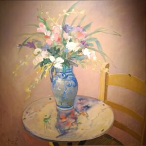 Carlos Alonso - Jarrón sobre la mesa