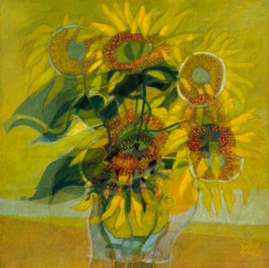Lote 66 - Mario Gomez - "Girasoles a la Van Gogh"