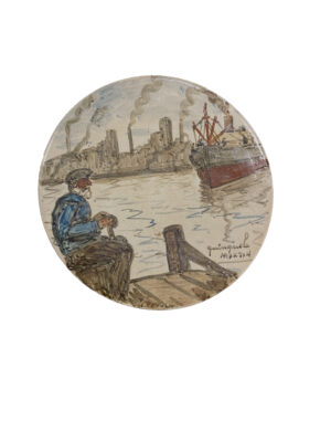 Lote 27 - Benito Quinquela Martín - "La espera" // SUBASTADA