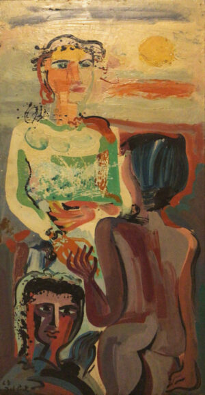 Lote 32 - Juan Del Prete - "Amanecer con figuras"