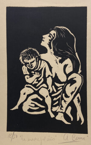 Lote 80 - Antonio Berni - "La madre y el niño" // SUBASTADA