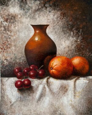 Carlos Keipert - Vasija con frutas (Colección privada)