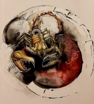 Lote 75. Silvina Fiamingo - “Escorpio” - Serie L’ ASTROLOGIE