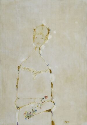 Lote 56 - Mario Grandi - "Mujer con flores"