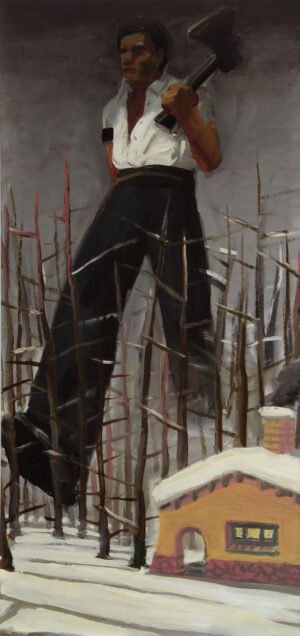 Lote 29 - Daniel Santoro -“Descamisado gigante al acecho en el bosque”