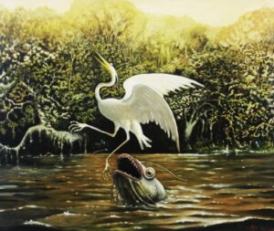 Lote 30 - Fermín Eguía -“Tragar Quiere Bruto Pez Dulce Ave “