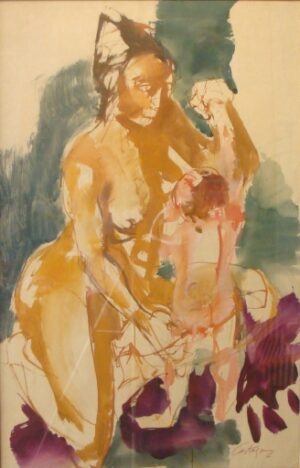 Lote 54 Juan Carlos Castagnino - “Maternidad”