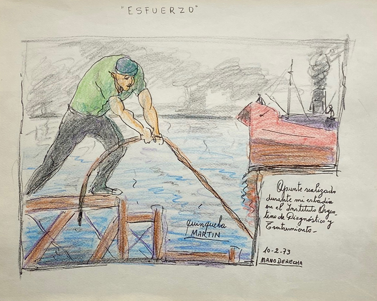 Lote 61. Benito Quinquela Martín - “Esfuerzo”