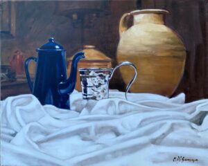 Lote 67 - Carlos Di Somma - "Azul y plateado"