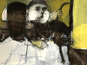 Lote 33 - Carlos Alonso - “El niño y el gato”