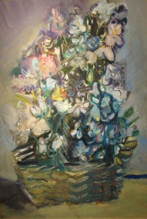 Lote 41 - Santiago Cogorno - “Canasto con flores”