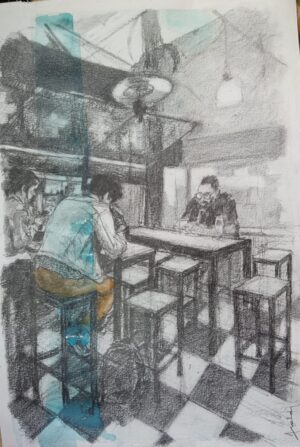 Lote 63 - Jorge Araldi  - “La espera” // SUBASTADA