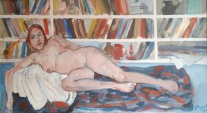 Lote 21 - Carlos Alonso - "Mujer recostada"