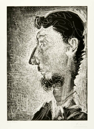 Lote 8 - Pablo Picasso  “Portrait de Pierre Crommelynck II” - SUBASTADA