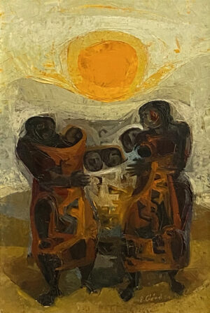 Lote 64 - Ponciano Cárdenas - “Grupo con sol” - SUBASTADO