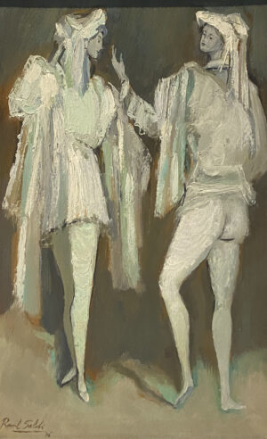 Lote 36 - Raúl Soldi   “Dos Arlequines”