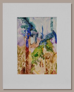 Mariana Lang - Acuarela: Opuntia y textura III