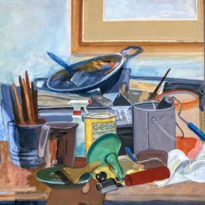 Lote 24 - Carlos Alonso  “Mesa de trabajo” - SUBASTADA