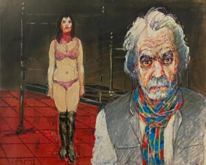 Lote 29 - Carlos Alonso “La modelo y el artista”