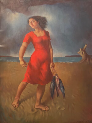 Lote 33 - César Fernández Navarro  “Mujer con pescados”