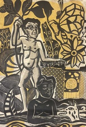 Lote 61 - Antonio Berni  “Juanito Laguna bañándose” SUBASTADA