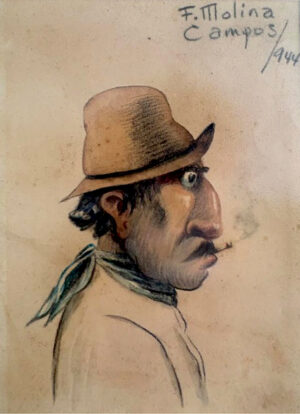 Lote 49 - Florencio Molina Campos “El fumador”