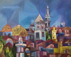 Lote 72 - Claudia Ravel   “Jerusalén in Blue”
